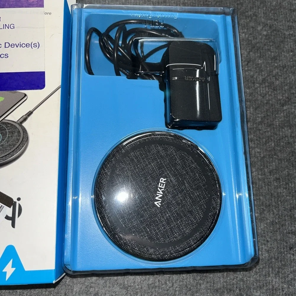 Anker PowerWave II 15W Qi Wireless Charging Pad (w/ Wall Charger) -‎ Black